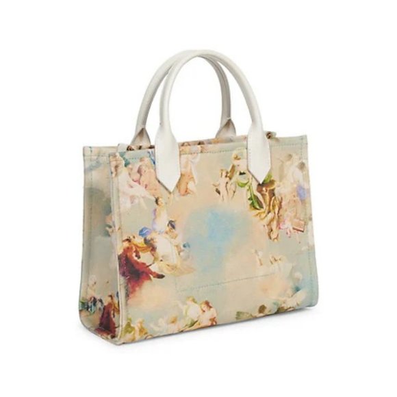 Balmain Small B-Army Sky Print Canvas Shopper - Picture 3 of 7